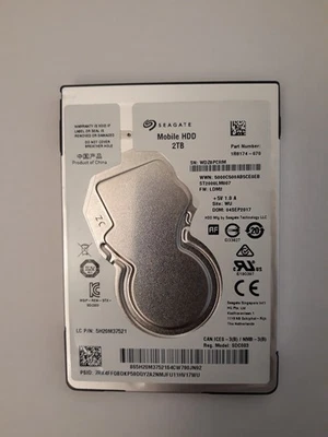 2TB 2,5 HDD Festplatte für Laptops von Seagate - Bild 1 von 2