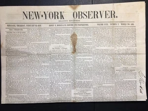 Texas Religious Progress 1852 Oklahoma Choctaw Mission Wheelock-Jews Syracuse NY - Picture 1 of 8