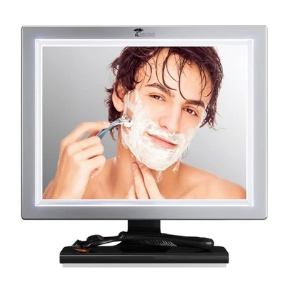 Deluxe Large Fogless Shower Shaving Mirror W/ LED Light - Anti fog-Storage Shelf - Image 1 of 4