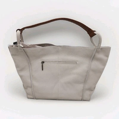 NUEVO Bolso de Mano de Hombro The Sak Los Feliz Grande de Cuero de Vaca • Color Piedra  Foto 1 de 4