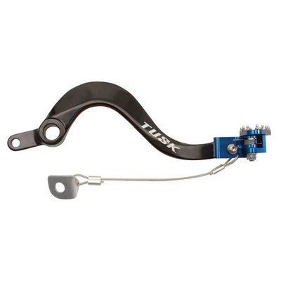 Tusk Aluminum Brake Pedal Blue Tip For Yamaha YZ65 2018,2020-2026 - Image 1 of 2