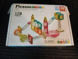 Picasso Tiles 45 Pieces Building Blocks PTMG45 Pre-owned LN - Picture 1 of 7