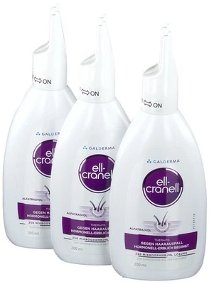 Ell-Cranell -200 ml POR BOTELLA-alfatradiol Suero Crecimiento Cabello Cuidado Anti Pérdida Cabello. Foto 1 de 4