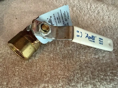 1/2” APOLLO 77CLF-103-01 Ball Valve NPT Lead Free Bronze Brass Body  Made in USA - Image 1 of 4