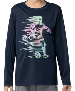 Athletic Works Performance Active Small Blue Long Sleeve Boys Tee - Picture 1 of 2