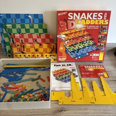 RARE - Giant 3D Snakes And Ladders Tiered Board Game PERI SPIELE GAMES Perner - Image 1 of 4