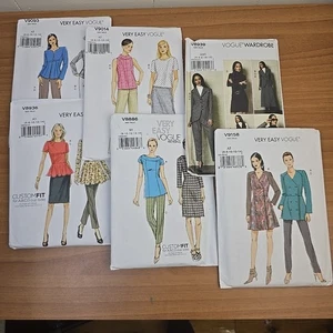 Vogue Easy Bundle of 6 Misses Tunic, Dress & Pants Sewing Pattern Uncut Sz 8-20 - Picture 1 of 3