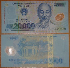 VIETNAM Polymer Plastic Banknote 20000 Dong UNC - Picture 1 of 1