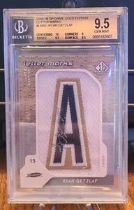 2008-09 SP Game-Used Hockey Letter Marks Ryan Getzlaf BGS GEM MT 9.5 Auto 10 - Picture 1 of 2