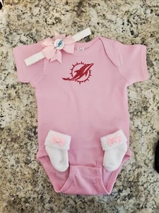 Delfine rosa Säugling/Baby Mädchen Kleidung Delfine Baby Dusche Mädchen Miami Neugeborenes - Bild 1 von 3