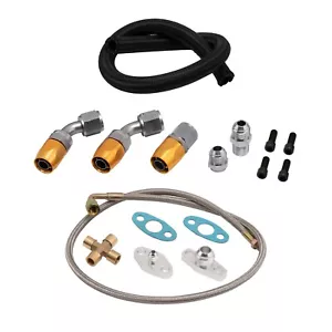 Turbo Öl Zu- & Rücklaufleitungssatz für Ford Falcon BA BF XR6 FG FGX GT30 GT3582 - Bild 1 von 12