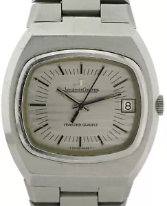 Jaeger LeCoultre Master Quartz Ref. 23302-42 seltene Vintage Herrenuhr Stahl - Bild 1 von 9