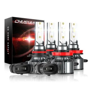 For Toyota Camry 2007-2017 4PC Combo LED Headlight High Low Beam Bulbs Kit White - Picture 1 of 11