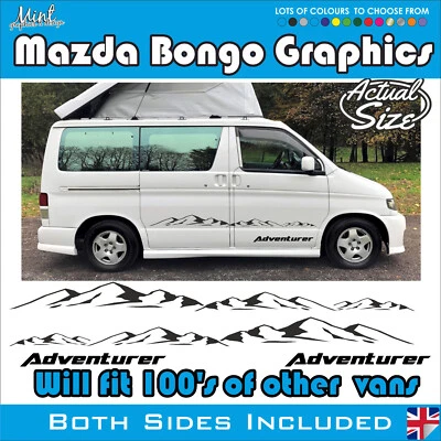 MAZDA BONGO Camper Side friendee Stripe Decals Stickers Van Graphics NO P&P 045 - Image 1 of 3