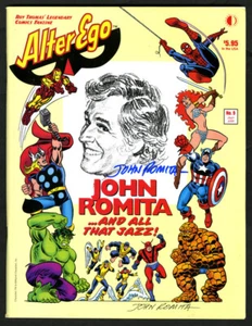 John Romita Sr SIGNED AUTOGRAPHED Alter Ego John Romita and All that Jazz SC NEW - Picture 1 of 3