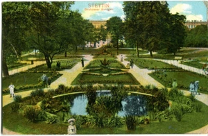 AK STETTIN /SZCZECIN Grabower Anlagen, Kinder 1911 Maschinenstempel - Picture 1 of 1