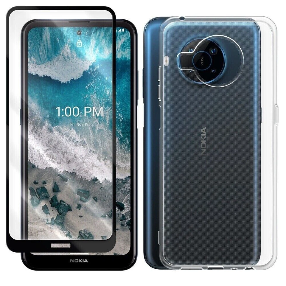 Full Coverage Tempered Glass Screen Protector Case f Nokia X100 5G TA-1399 Phone - Image 1 of 1