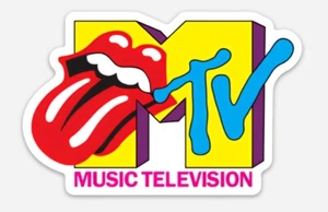 Nevera MTV - IMÁN - Armario de vinilo con logotipo de televisión musical vintage - Imagen 1 de 1