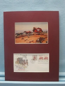 J.K. Ralston - The Stagecoach & First Day Cover for the  Stagecoach stamp - Picture 1 of 2