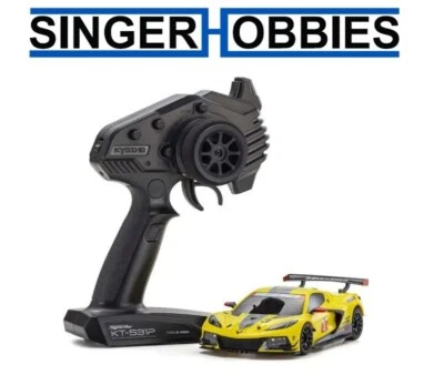 Kyosho 32342Y MINI-Z serie tracción trasera juego listo Chevrolet Corvette C8.R amarillo HRP Foto 1 de 3