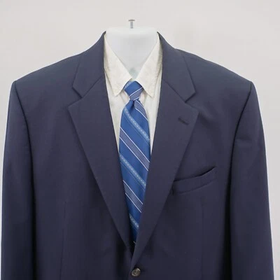 Lauren Ralph Lauren Blue Wool 2 Button Blazer / Suit Jacket 46L Tagged 48R - Image 1 of 4