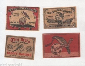 VERY OLD match box labels CHINA or JAPAN patriotic #823a - Picture 1 of 1