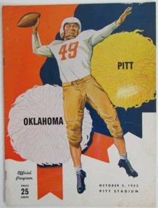 1953 Oklahoma Sooners vs. Pitt Football Program 138139 - Picture 1 of 3