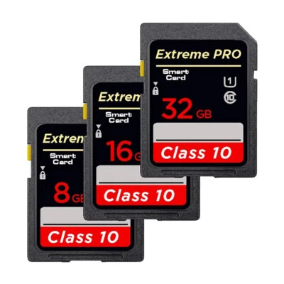 16GB 32GB 64GB 128GB 256GB SD Card Memory Class 10 For Digital Camera Camcorder - Image 1 of 4