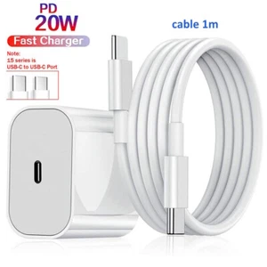 Cable Chargeur Secteur USB Chargeur Rapide Charger iphone X 11 12 13 14 15 Pro - Zdjęcie 1 z 9