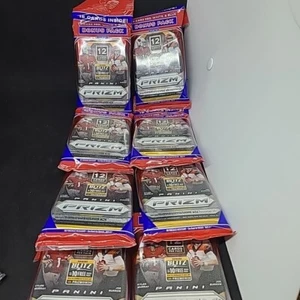 2020 NFL Panini Prizm Factory Sealed Cello Pack Lot (8) w/ Red White Blue Prizm - Bild 1 von 3