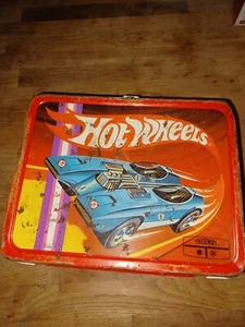 1969 Thermos HOT WHEELS Metal Lunch Box (no thermos) - Picture 1 of 4