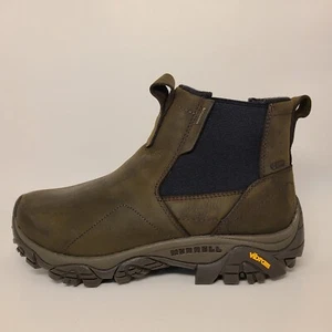 Merrell Men's Sz 7.5 Wide Moab Adventure Chelsea PLR Wp Boot Brown - Picture 1 of 10