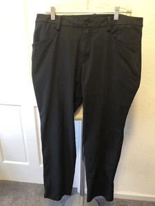 Lululemon Black ABC Pants Hidden Zip Pocket Size 38x33 Men’s J753 - Picture 1 of 12