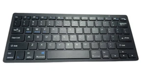 50OHM Wireless Keyboard Black For PC Laptop iMac iPad Android Phone - Picture 1 of 3