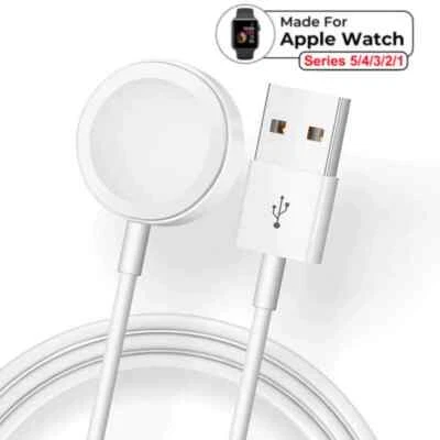 Cargador de cable de carga USB magnético para Apple Watch iWatch Series 2/3/4/5/6/SE/7 Foto 1 de 4