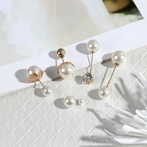 Fashion Women Brooch Rhinestone Pearl Diamante Broach Pin With Gift Bag UK - Picture 1 of 12