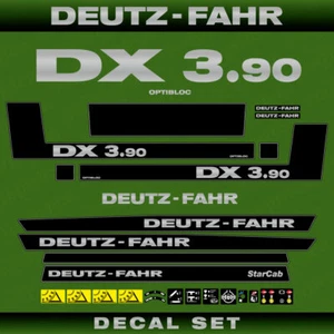 Deutz-Fahr DX 3.90 Optibloc StarCab Traktor Aufkleber Sticker Set - Bild 1 von 4