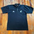 Adidas All Blacks New Zealand Rugby Men's Large L Short Sleeve Polo Shirt