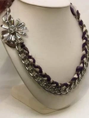 Collar Cinta Grueso Moda Floral Audaz SEXY Cadena Multi Hilo $32 Pasarela  Foto 1 de 2