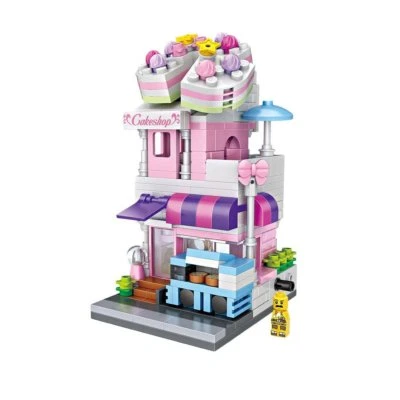 Street View Mini Street Cake Shop LOZ Diamond Building Blocks iBlock Fun 1621 - Image 1 of 3