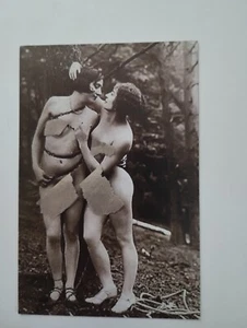 🟢French Nude Women Lesbians Lovely Figure Old 1910-1920s Photo Postcard🟢 - Picture 1 of 2