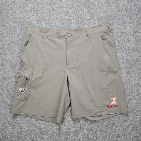 Alabama Crimson Tide Columbia PFG Omni Shield Mens Shorts Gray Sz 41 (Tag Sz 40) Cover