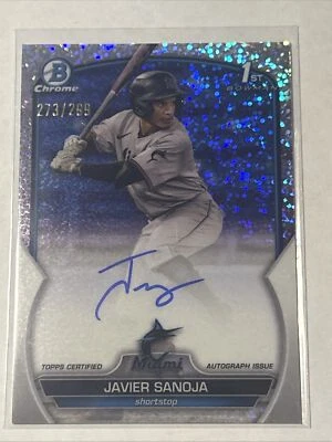 Javier Sanoja - 2023 Bowman Chrome - Auto /299 Speckle #CPA-JSJ - Image 1 of 2
