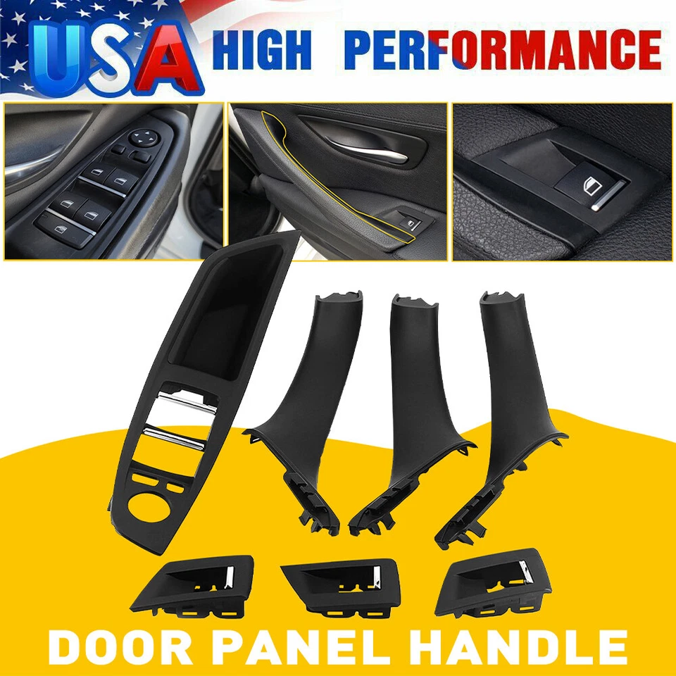 Passenger/ Drive Side Inner Door Panel Handle Pull Trim Cover For BMW 520i 520d - Image 1 of 4