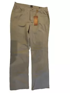Jag Kyla Jeans Tongrau Damengröße 16 hoher Bund Bootcut Bein bestickt neu mit Etikett - Bild 1 von 12