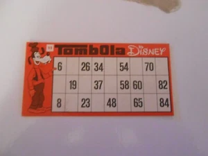 ricambio x gioco da tavolo-TOMBOLA DISNEY solo CARTELLA n. 11 - ED.CLEMENTONI - Bild 1 von 1