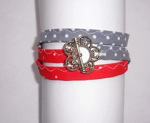 69 cm langes Wickelarmband aus Stoff - Picture 1 of 1