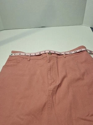¡NUEVO CON ETIQUETAS! Minifalda Forever 21, rosa, mujer talla L, mezcla de algodón, cintura 30 Foto 1 de 4