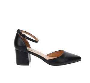 Queen Helena Scarpe ZM9909 Sandali Donna in Similpelle Nero Chiusura Fibbia - Imagen 1 de 24