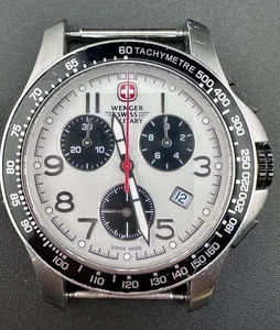 Working Wenger Swiss Military 79129 Men’s Chronograph Pilot Style Watch J2 - Picture 1 of 7